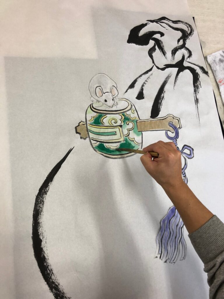 正月描き初め (2)