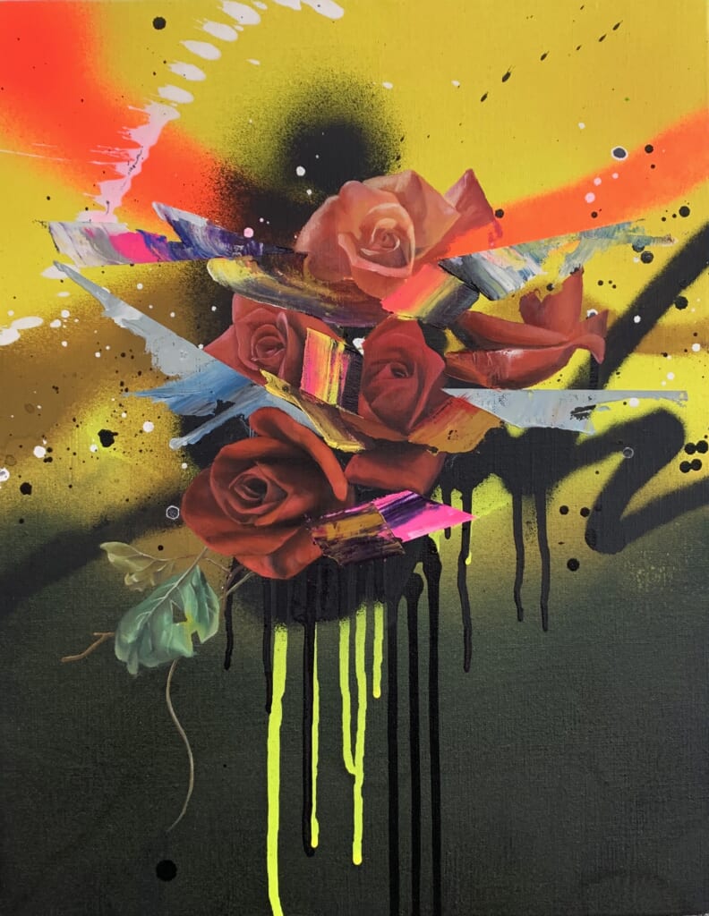 flowers on canvas no.1