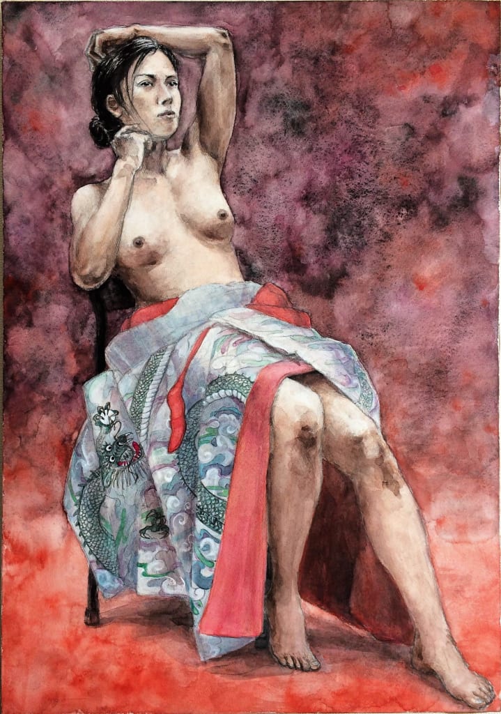 人物画（水彩画） (2)