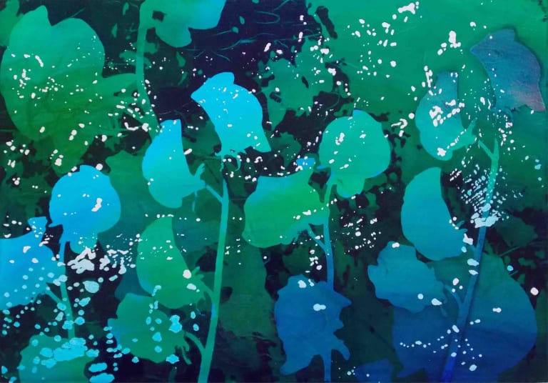 water flowers　(size : B4)