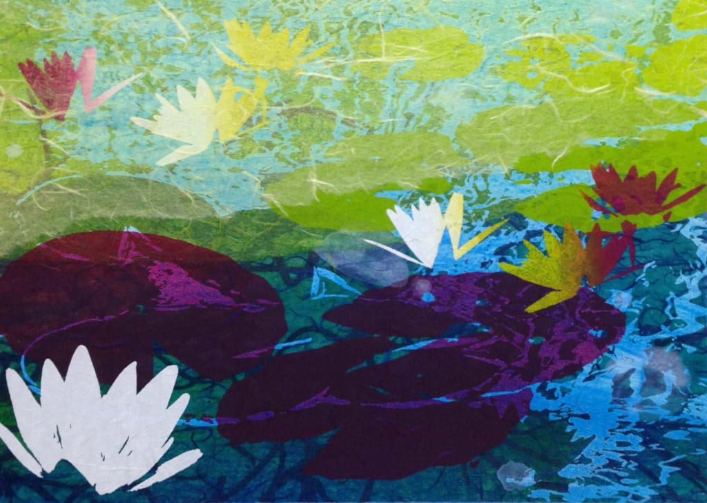 Nymphaea colorata　(size : B4 / paper)　
