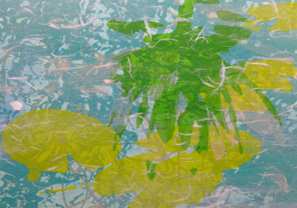 Nymphaea colorata　(size : B4 / paper)　 (2)