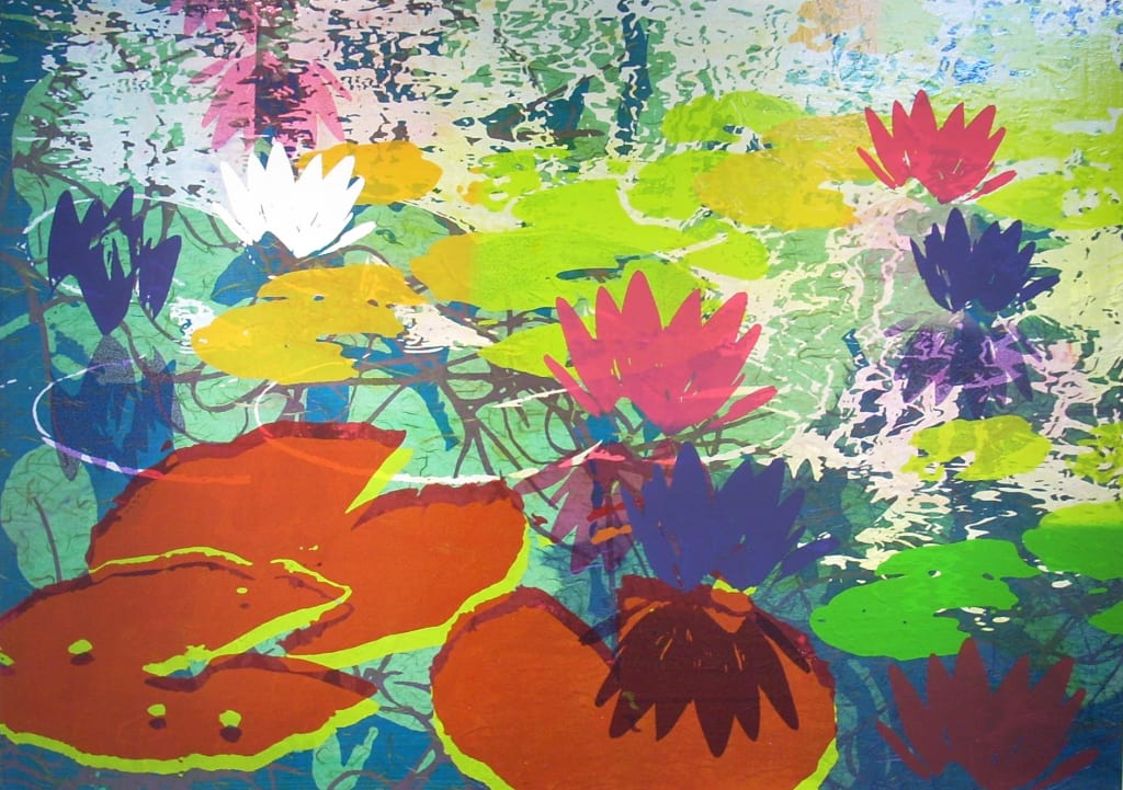 Nymphaea colorata　(size : B1)
