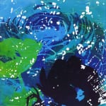 water flowers　(size : 303mm square)