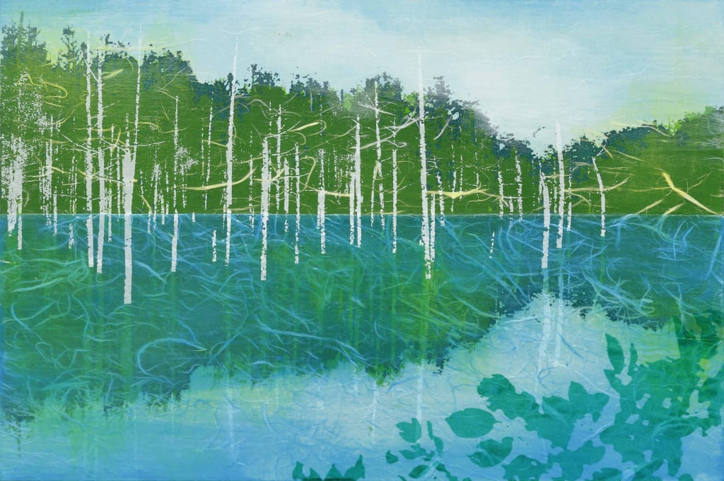 blue pond