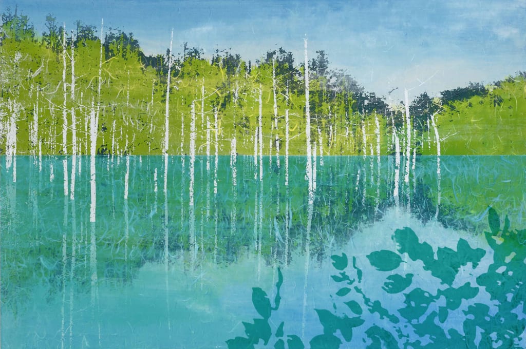 blue pond　(size : M30)