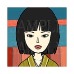 和服の女性 / A woman in a kimono