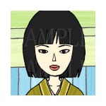 和服の女性 / A woman in a kimono (3)