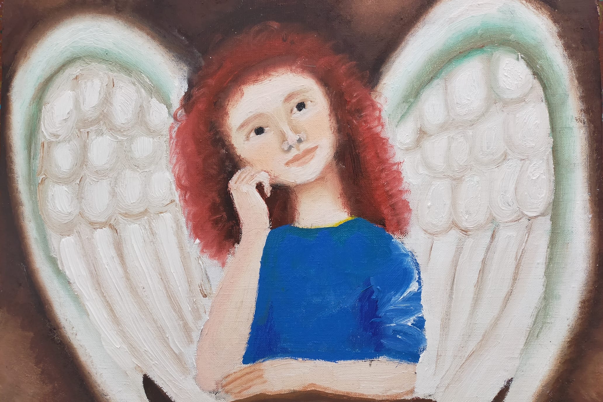 油絵   天使 1912年頃の「天使」。 | アートプリント