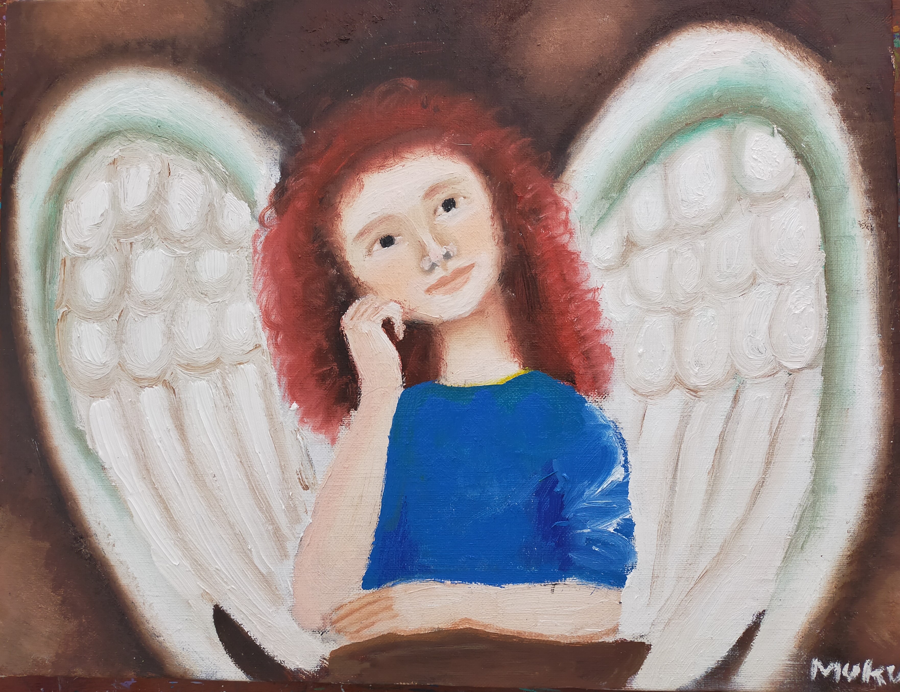 守護天使 | Work | ナイーブアート＆スピリチュアルアート｜伊藤無垢