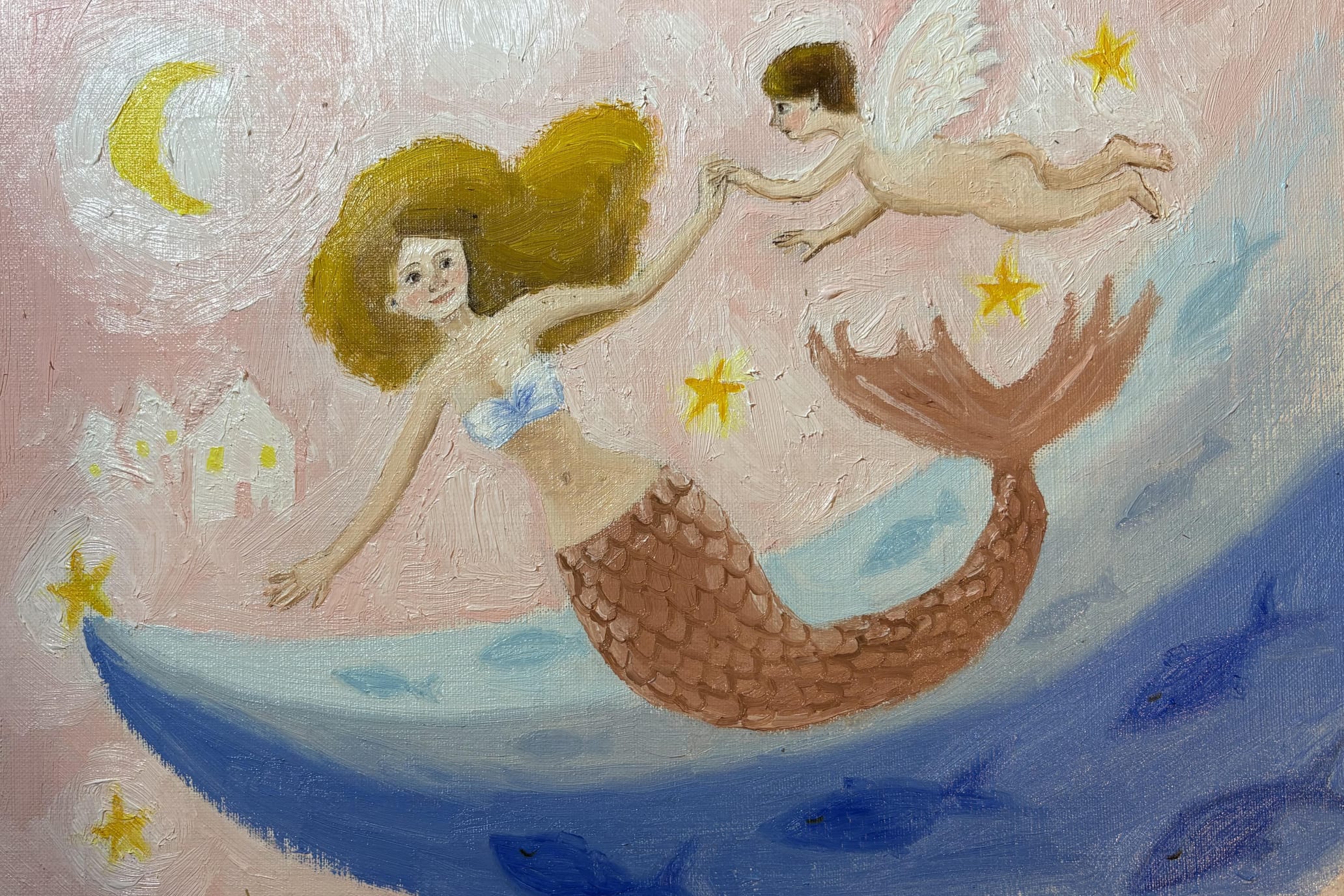 自己愛の天使 | Work | ナイーブアート＆スピリチュアルアート｜天使の